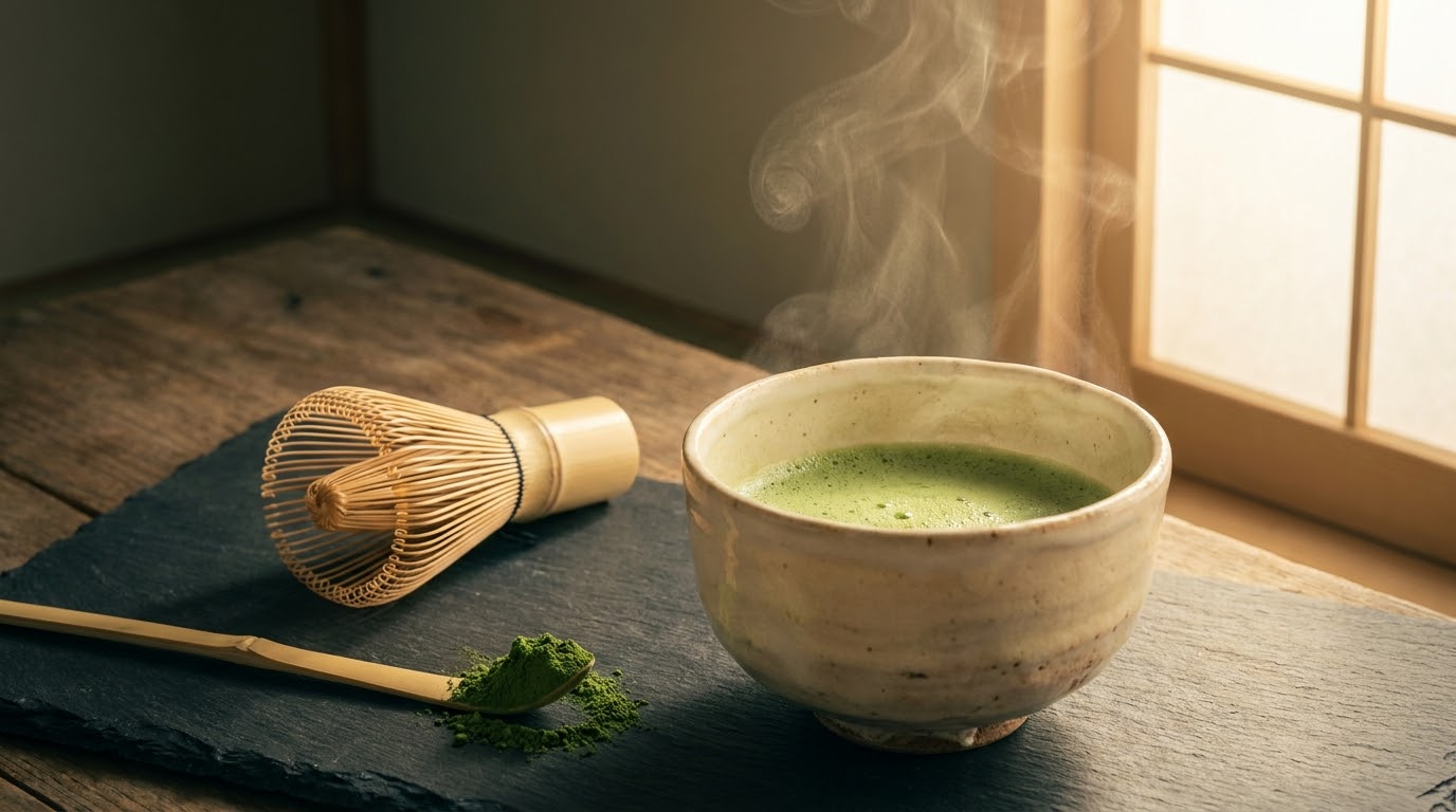 Herramientas para preparar matcha